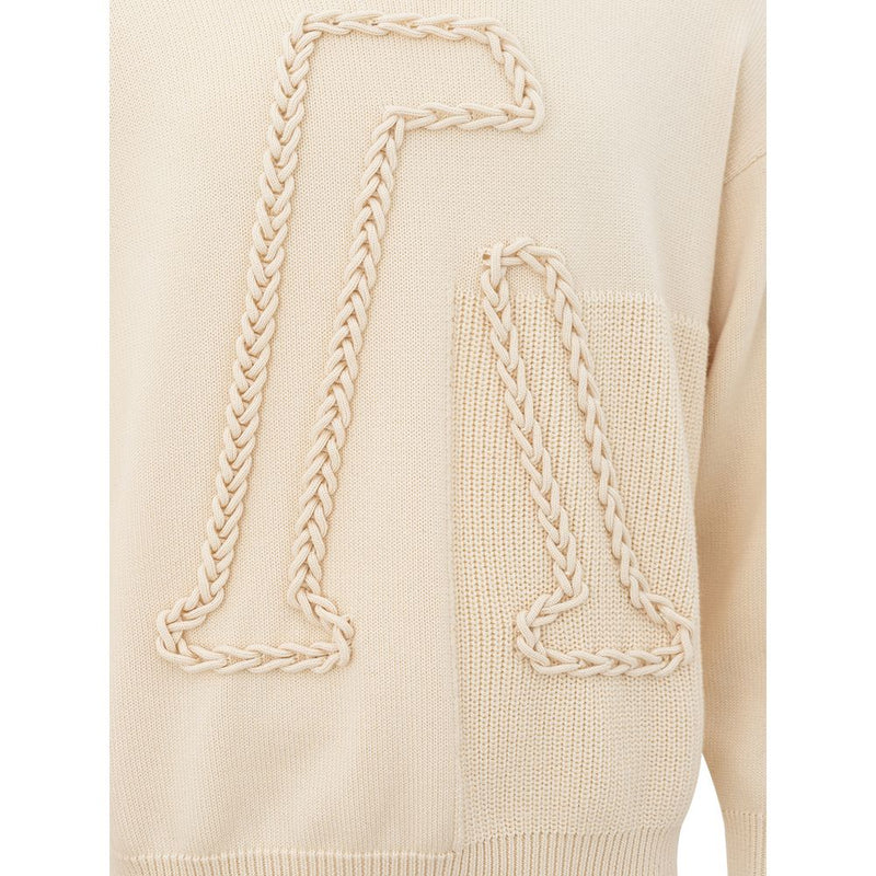 Maglione di raffinatezza di lana beige