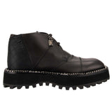 Black Leather Di Lambskin Boot