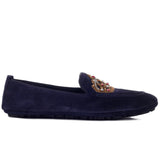 Cuero azul di brotfskin loafer