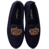 Cuero azul di brotfskin loafer