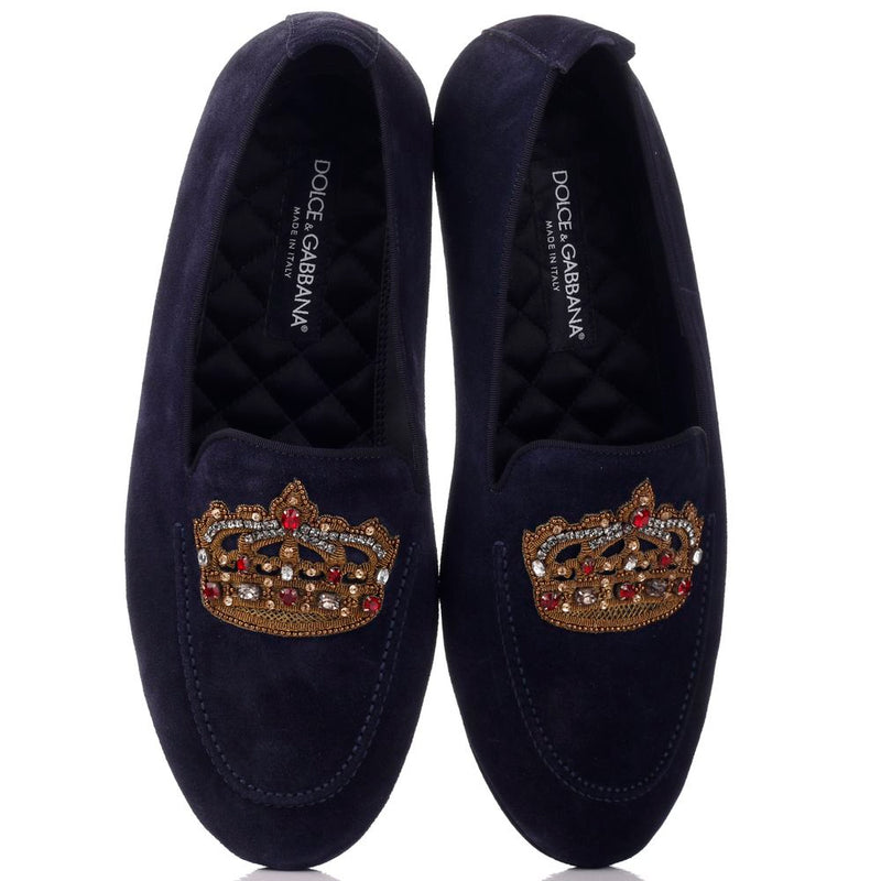 Μπλε δερμάτινο di calfskin loafer