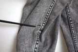 Gray Washed Cotton Stretch Denim Men Jacket