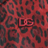 Red Leopard Bomber Short Coat Jacket