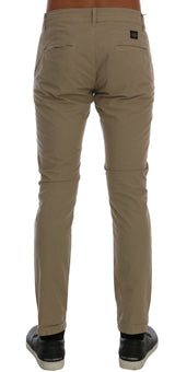 Beige schlanke Fit Chino für anspruchsvollen Stil