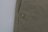 Beige Slim Fit Chinos for Sophisticated Style