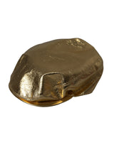 Metallic Gold Polyester Newsboy Hat Men