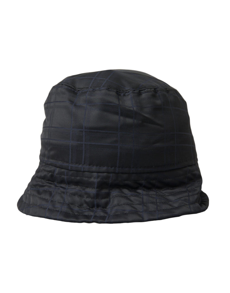 Black Wool Blend Cap Bucket Hat Men