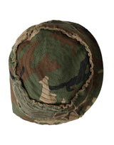 Green Camouflage Cotton Bucket Hat Men