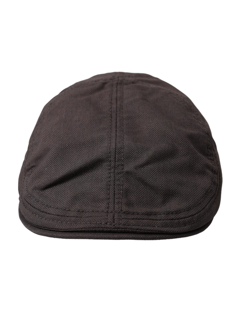 Brown Nylon Cloth Newsboy Hat Men