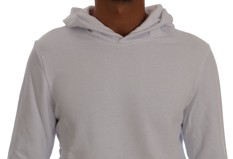 Pull à capuche en coton blanc élégant