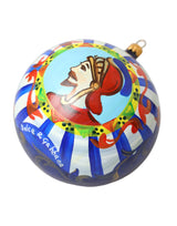 Multicolor Carretto Print Round Ornament Christmas Ball