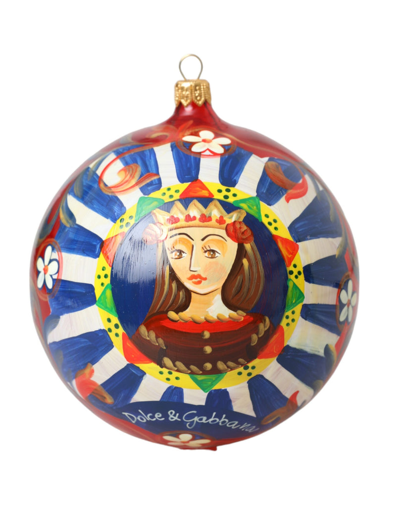 Multicolor Carretto Print Round Ornament Christmas Ball