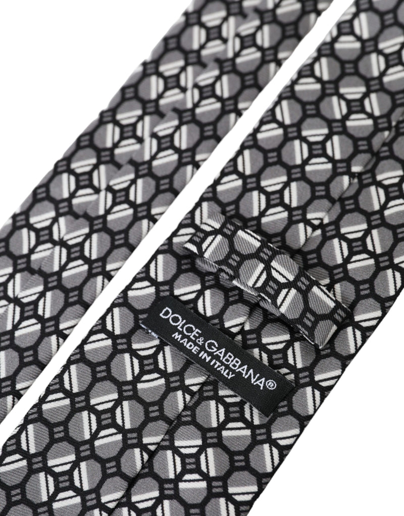 Multicolor Patterned 100% Silk Adjustable Tie