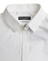 White Cotton Formal Dress Top SICILIA Shirt