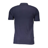 Blue Cotton Polo Shirt