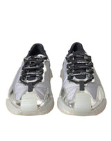 Silver Black Nylon NS1 Low Top Sneakers Men Shoes