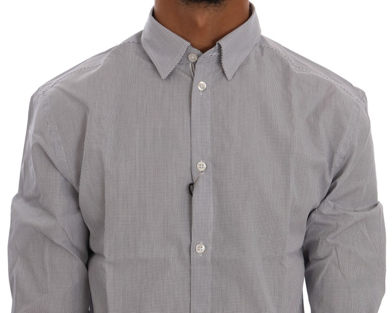 Camisa informal a cuadros azul y elegante