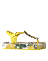 Yellow Lemon Beachwear Flats Sandals Shoes