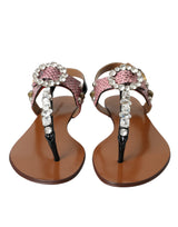 Multicolor Crystal Sandals Flip Flops Shoes