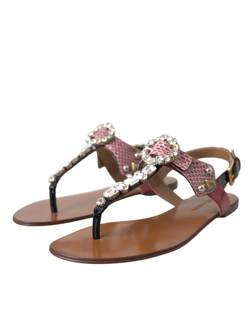 Multicolor Crystal Sandals Flip Flops Shoes