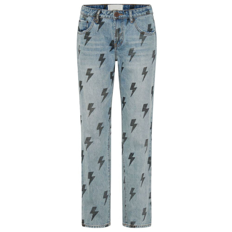 Light Blue Cotton Jeans & Pant