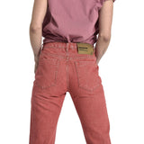 Red Cotton Jeans & Pant