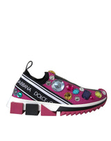 Pink Sorrento Crystals Sneakers Shoes