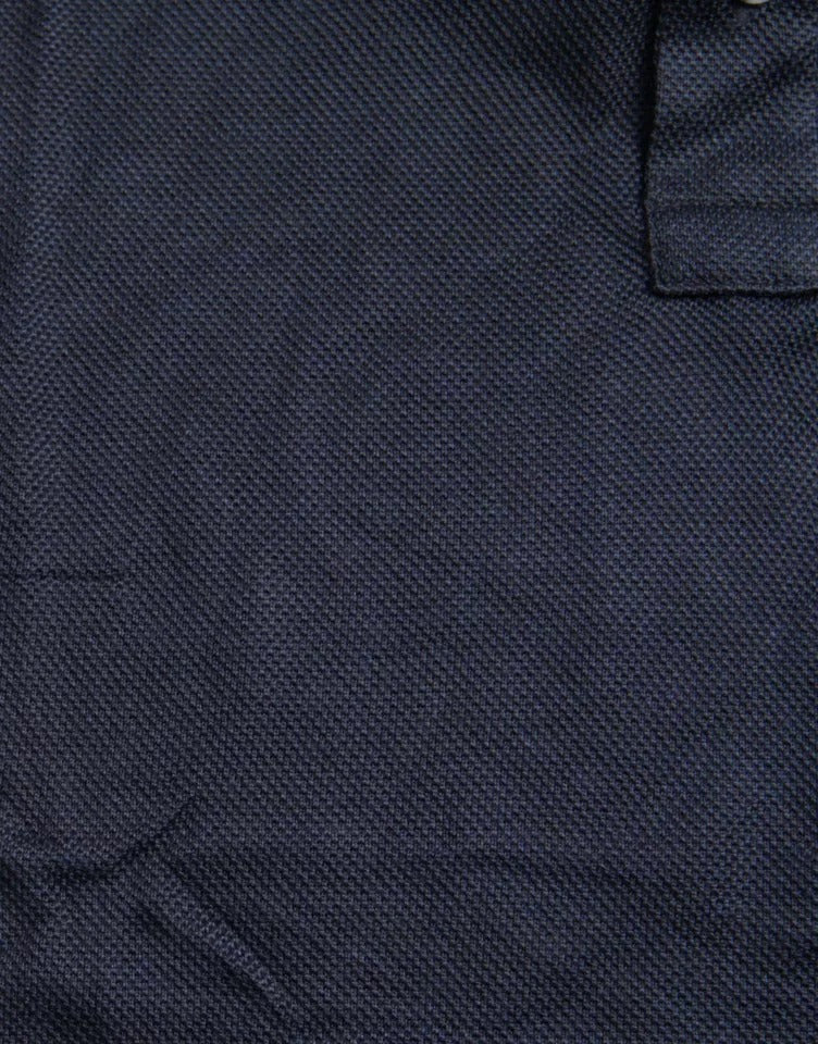 Navy Blue Collared Short Sleeve Polo T-shirt