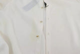 White Blouse Ascot Collar Shirt Silk Top