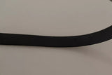 Black Velvet Silver Tone Metal Buckle Belt