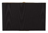 Black Silk Gold Frame Clutch Evening Party Purse Bag