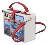 White Plexi Box Sicilia Square Hand Shoulder Purse Bag