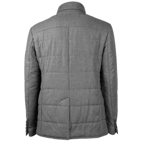 Gray Wool Men Jacket