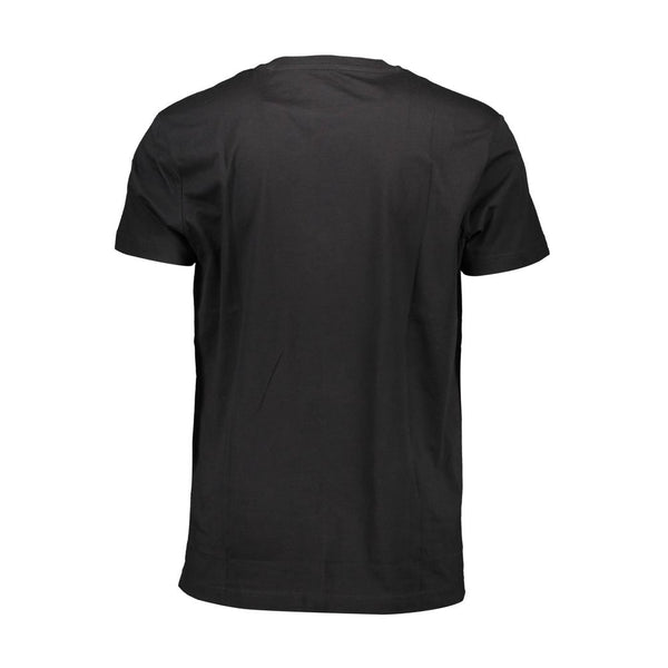 Sleek Black Crew Neck Logo Tee