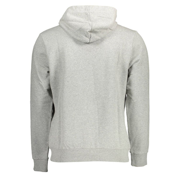 Sudadera con capucha de algodón gris elevado