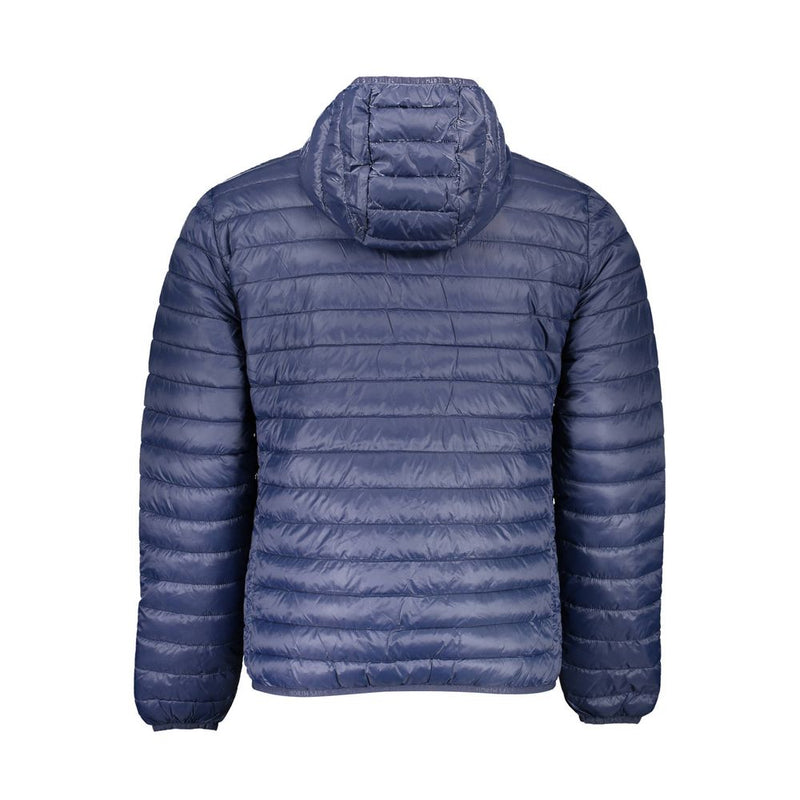 Veste légère à capuche bleu chic