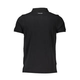 Elegantes kurzärmeliges schwarzes Polo