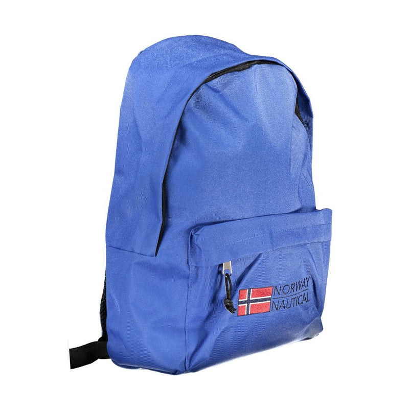 Blue Polyester Backpack