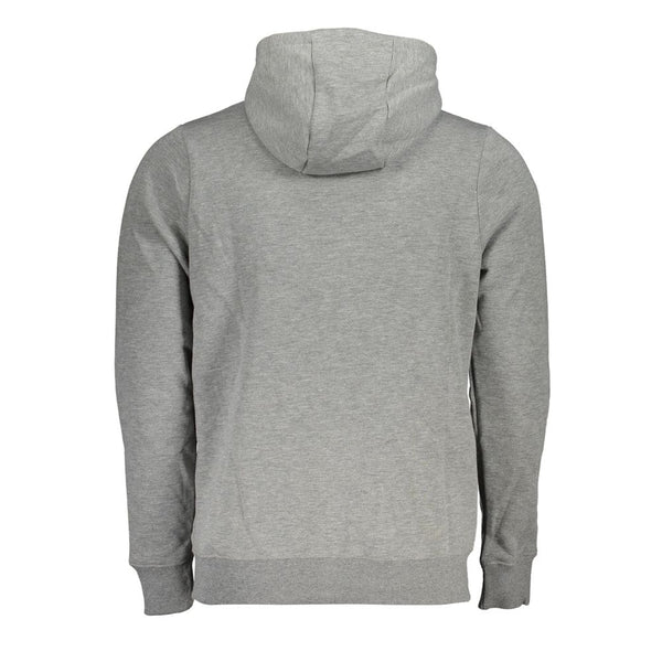 Sudadera de vellón con capucha gris elegante