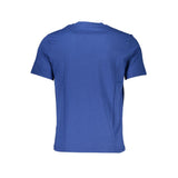 Blaues Baumwollt-Shirt