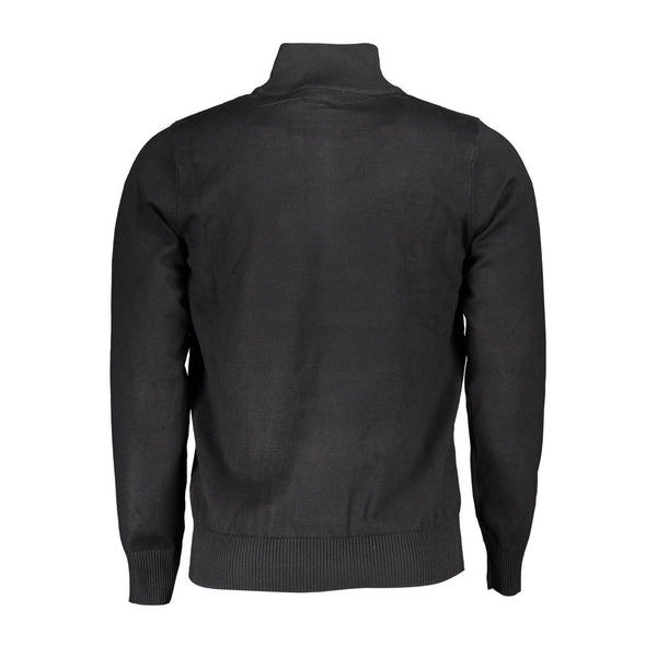 Eleganter Halbzip -Pullover mit Stickdetails