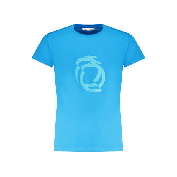 T-shirt en coton bleu clair