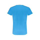 Camiseta de algodón azul claro