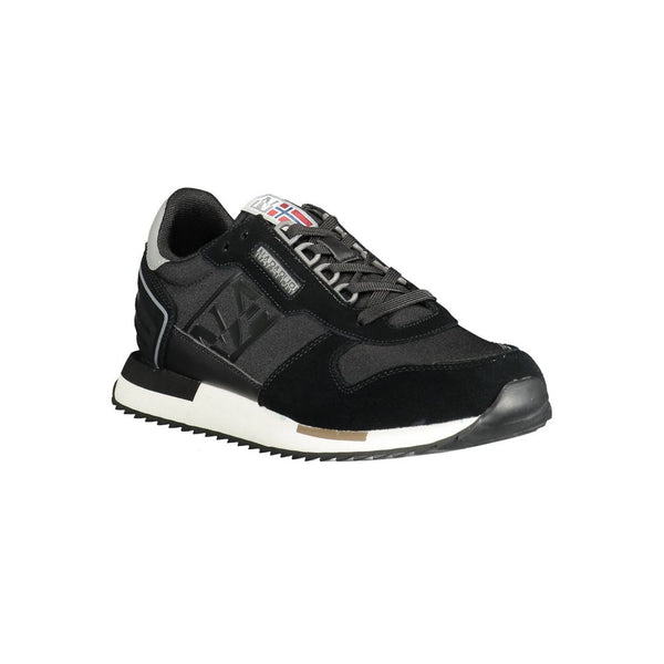 Sneaker nere eleganti con accento logo