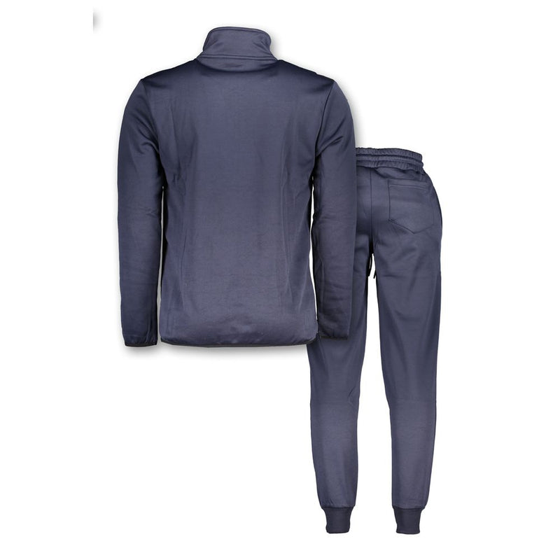 Elegantes blaues Tracksuit -Set - anspruchsvoller Stil