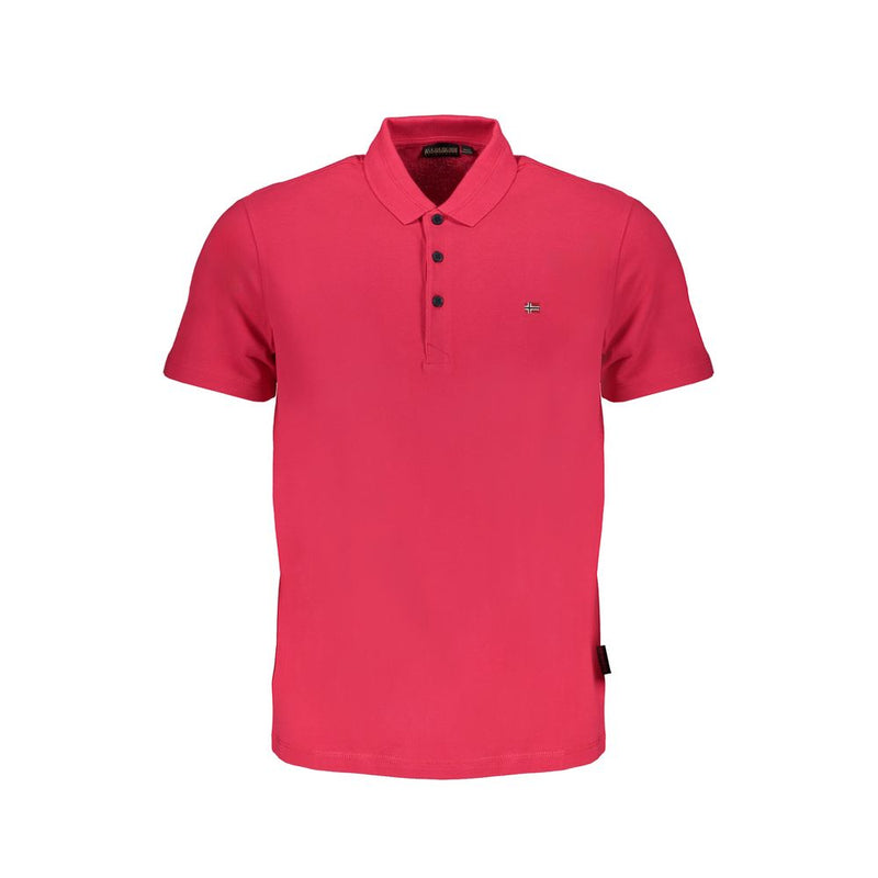 Shirt di polo di cotone rosa