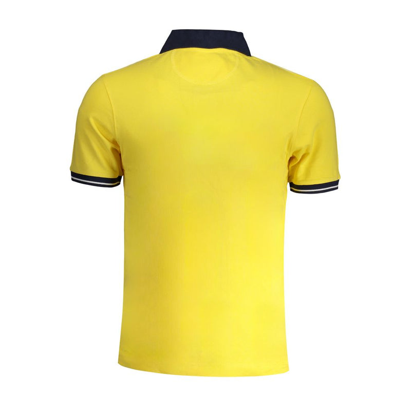 Shirt di polo di cotone giallo