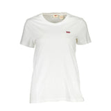 Tee de logo en coton blanc chic