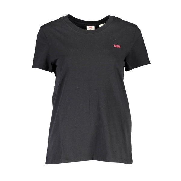 Chic Black Logo Tee for Everyday Elegance