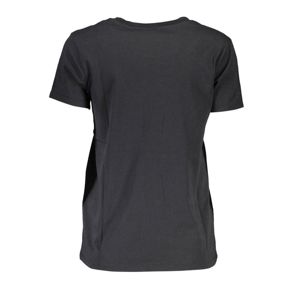 Chic Black Logo T -Shirt für die tägliche Eleganz